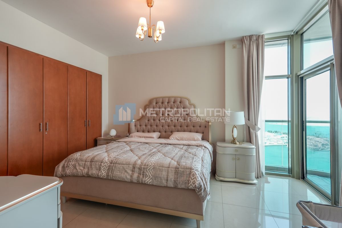 Sea View | High Floor 1BR+Maids | Top Amenities