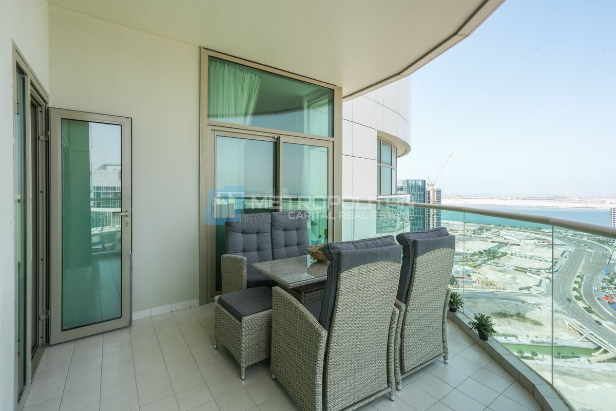 Sea View | High Floor 1BR+Maids | Top Amenities