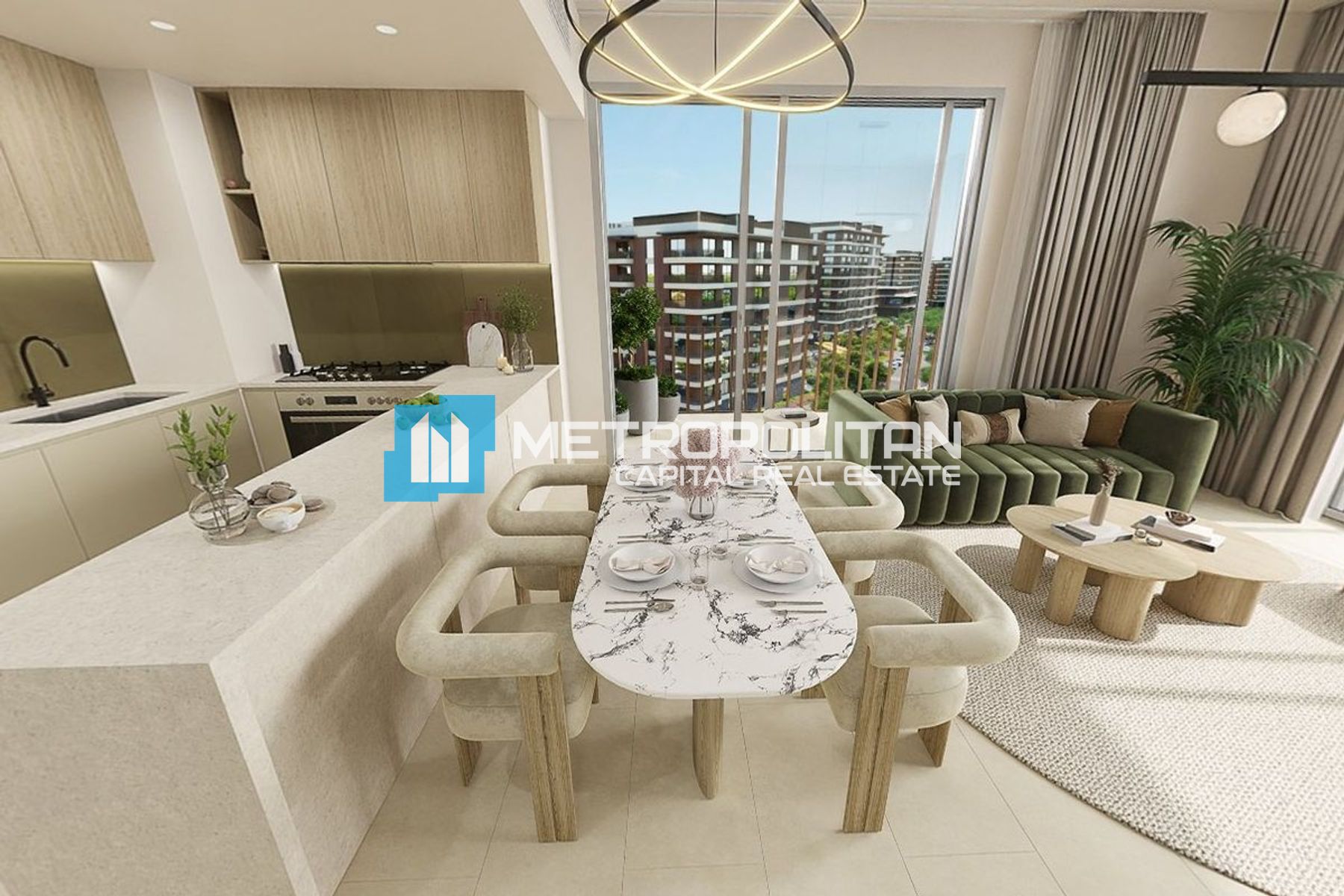Partial Canal View | High Floor | 3BR with Balcony