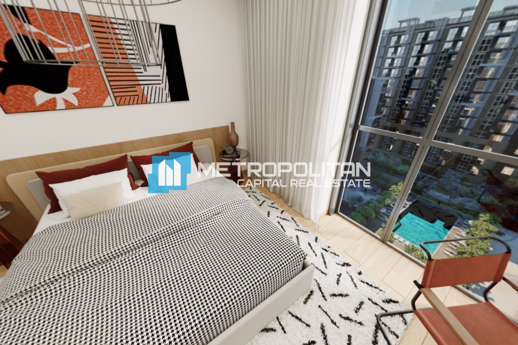 High Floor | 1BR w/ Balcony | Swimming Pool View