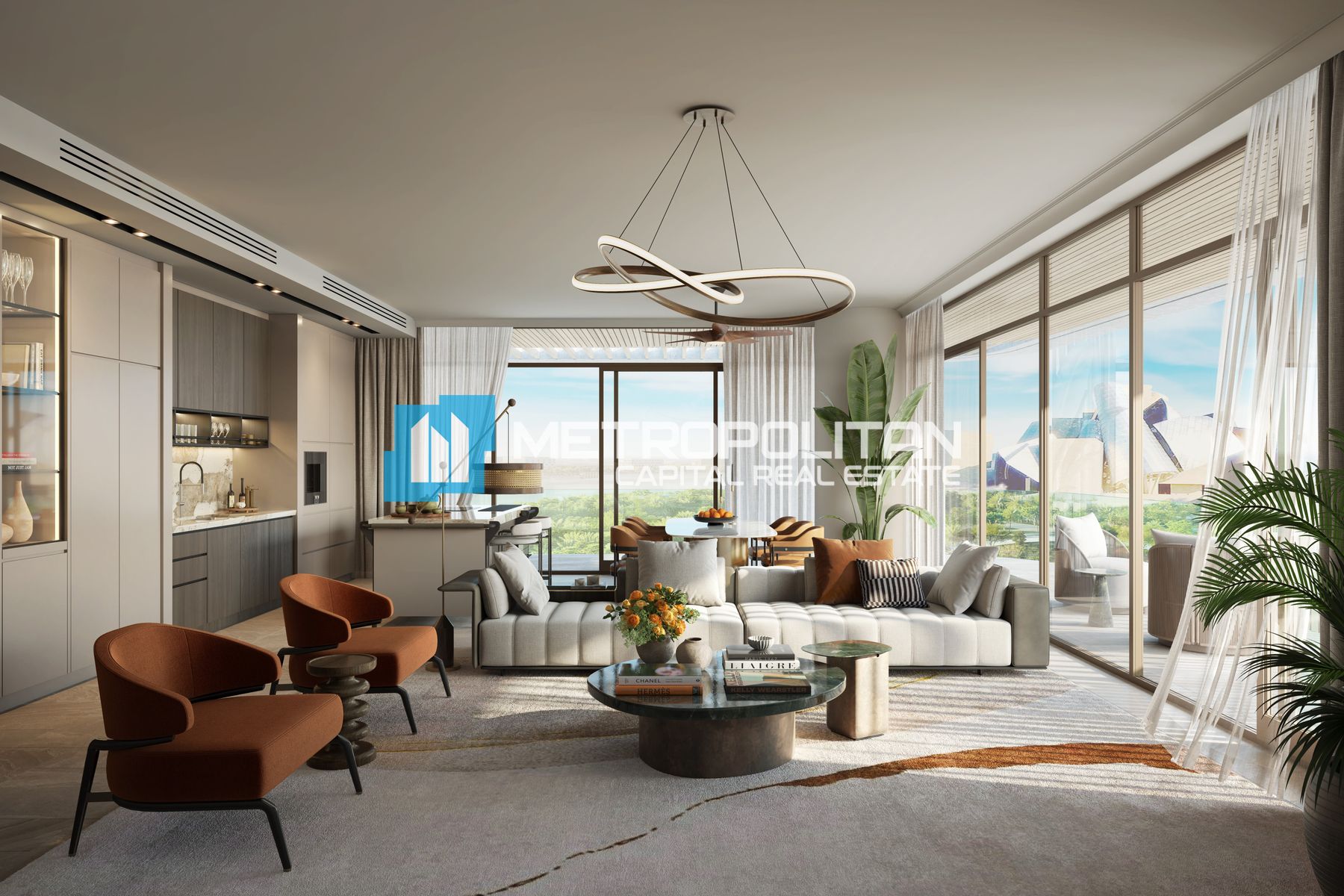 Guggenheim and Sea View | Corner 3BR | Mid Floor