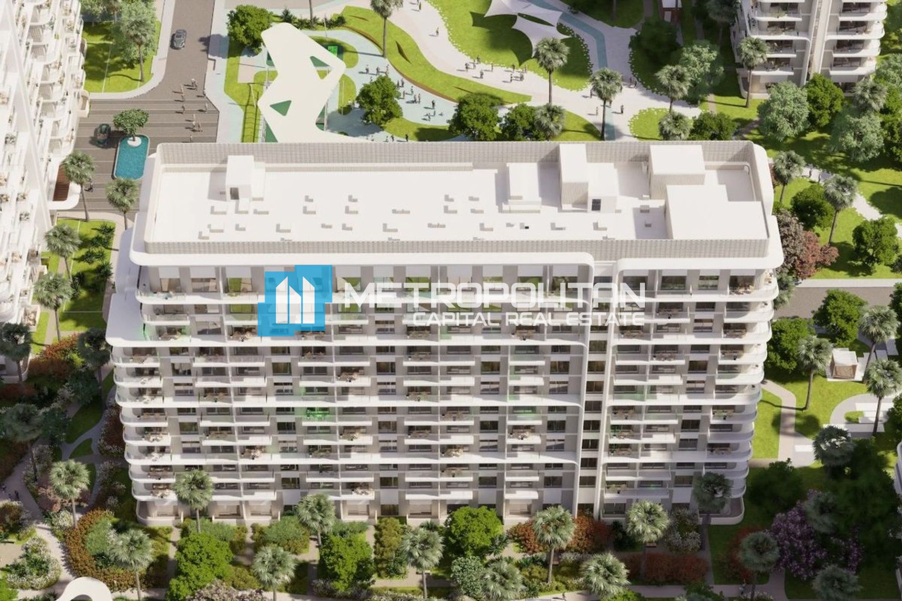 Middle Floor Unit | Balcony | Community View
