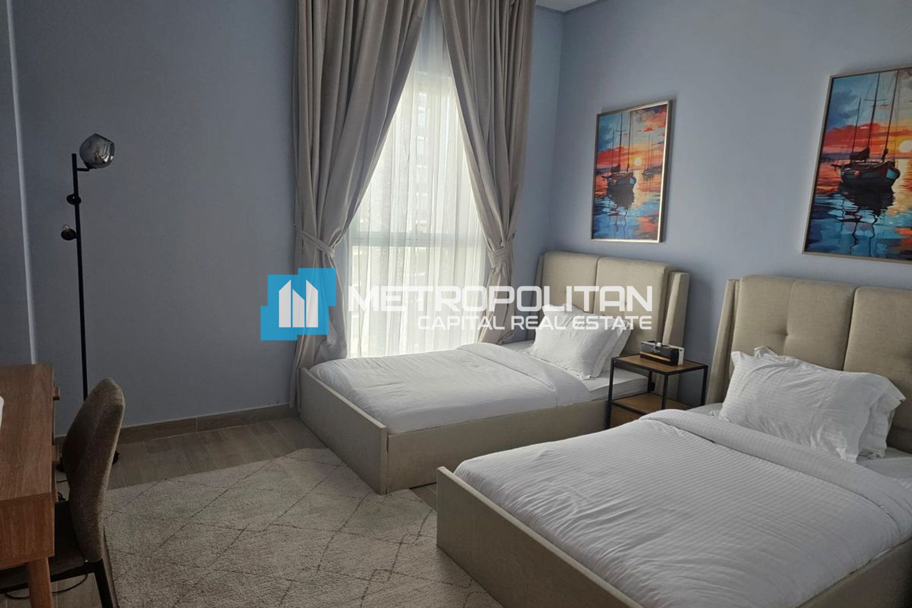 Fully Furnished | Partial Canal View | 2BR+Balcony