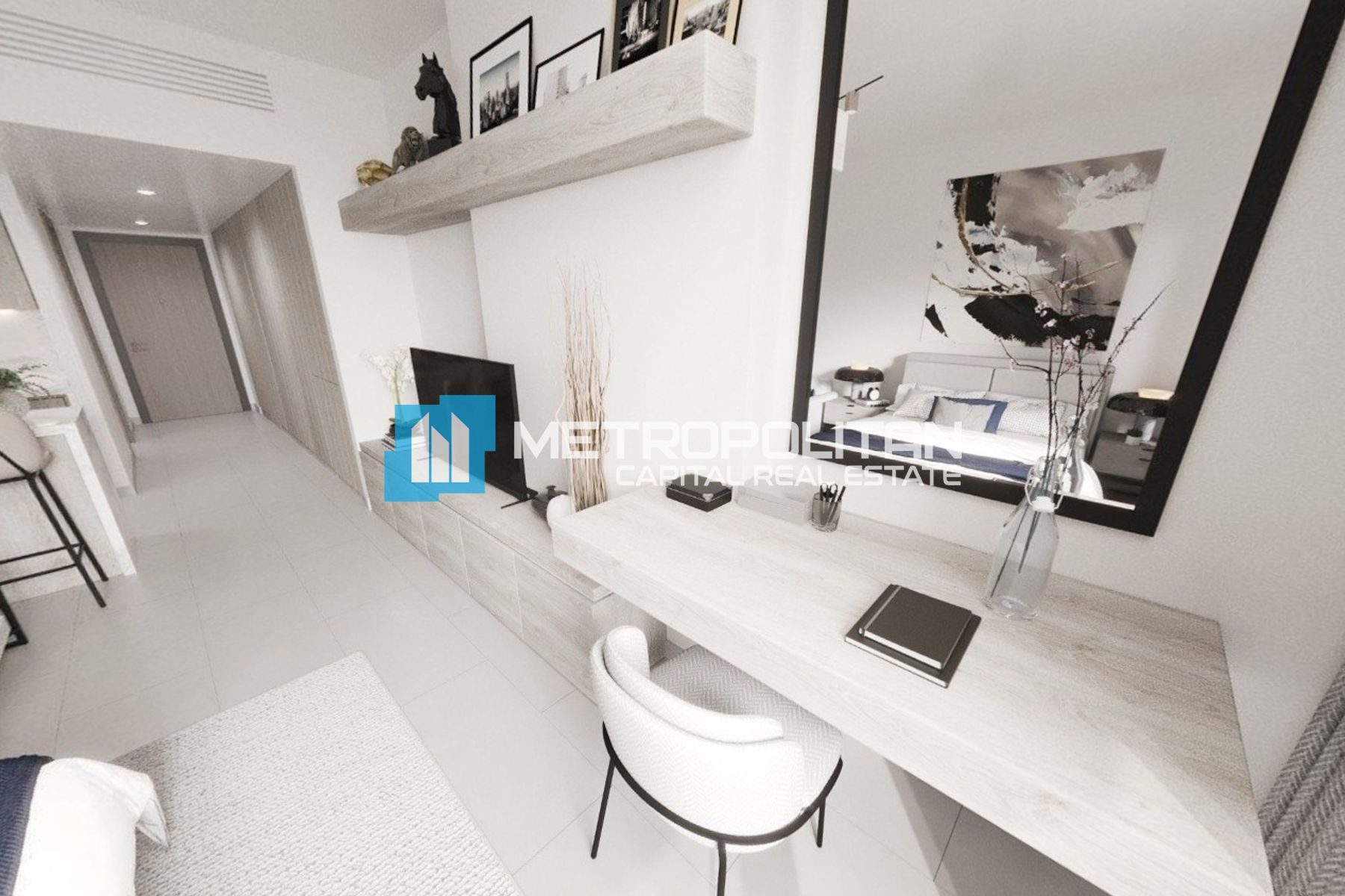 Luxurious Studio | Balcony | Branded Residence