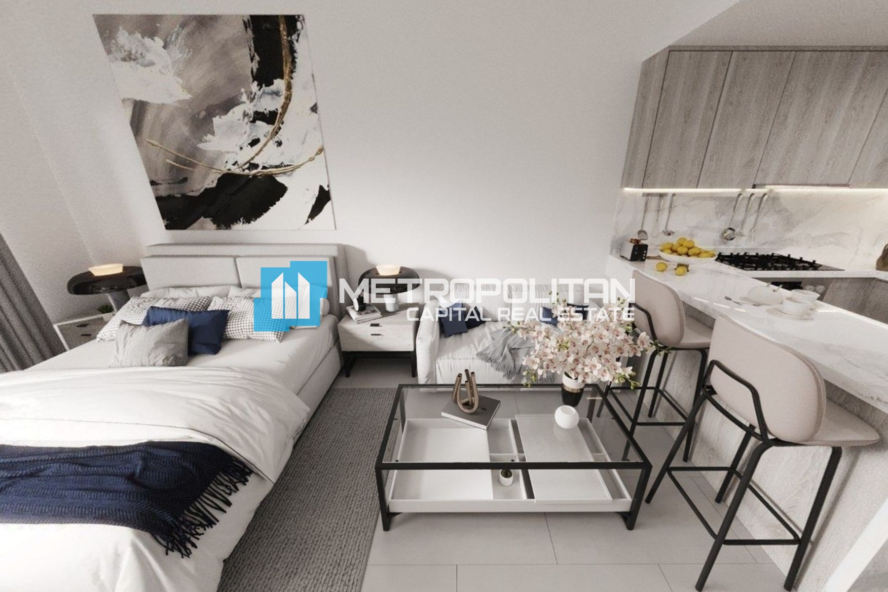 Luxurious Studio | Balcony | Branded Residence
