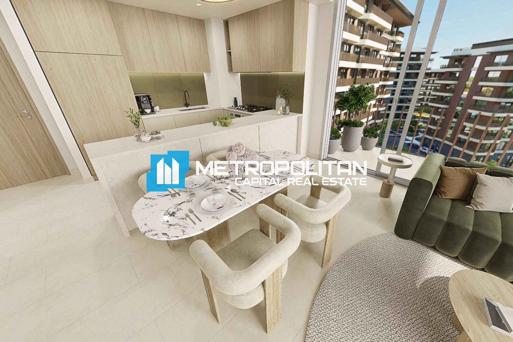 Corner Unit | Mid Floor | 3BR+M with Balcony