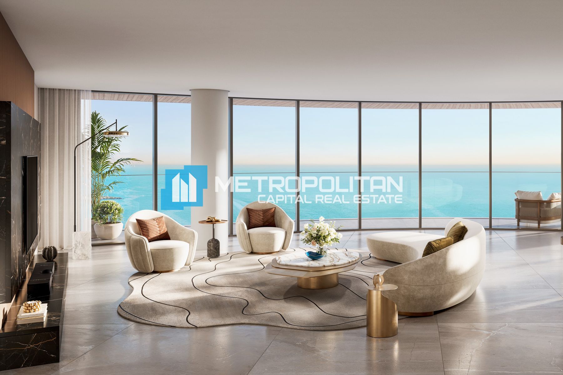 Full Yas Beach View | High Floor 1BR | Best Layout