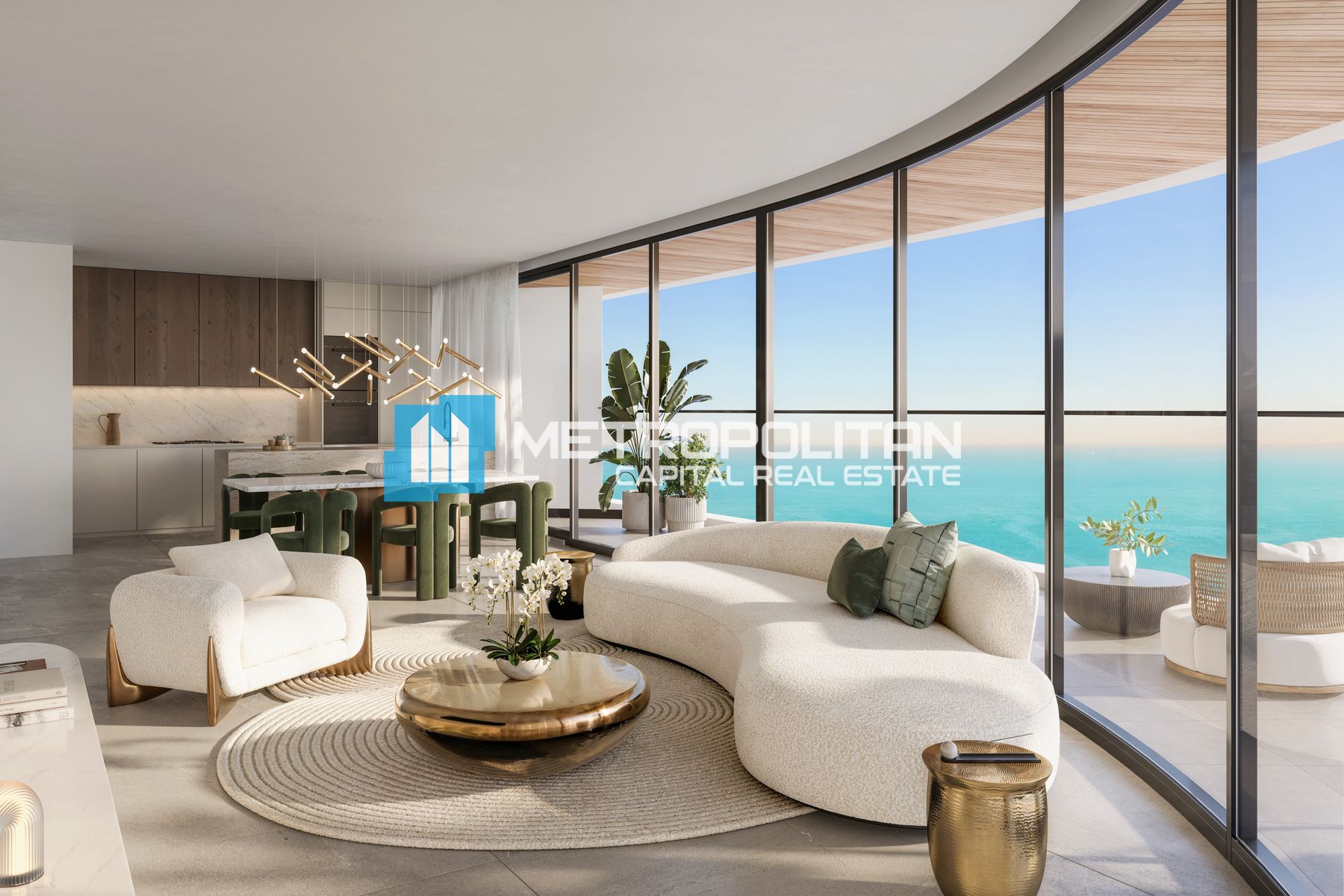 Full Yas Beach View | High Floor 1BR | Best Layout
