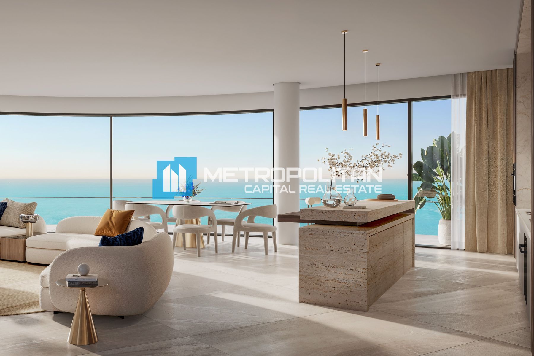 Full Yas Beach View | High Floor 1BR | Best Layout