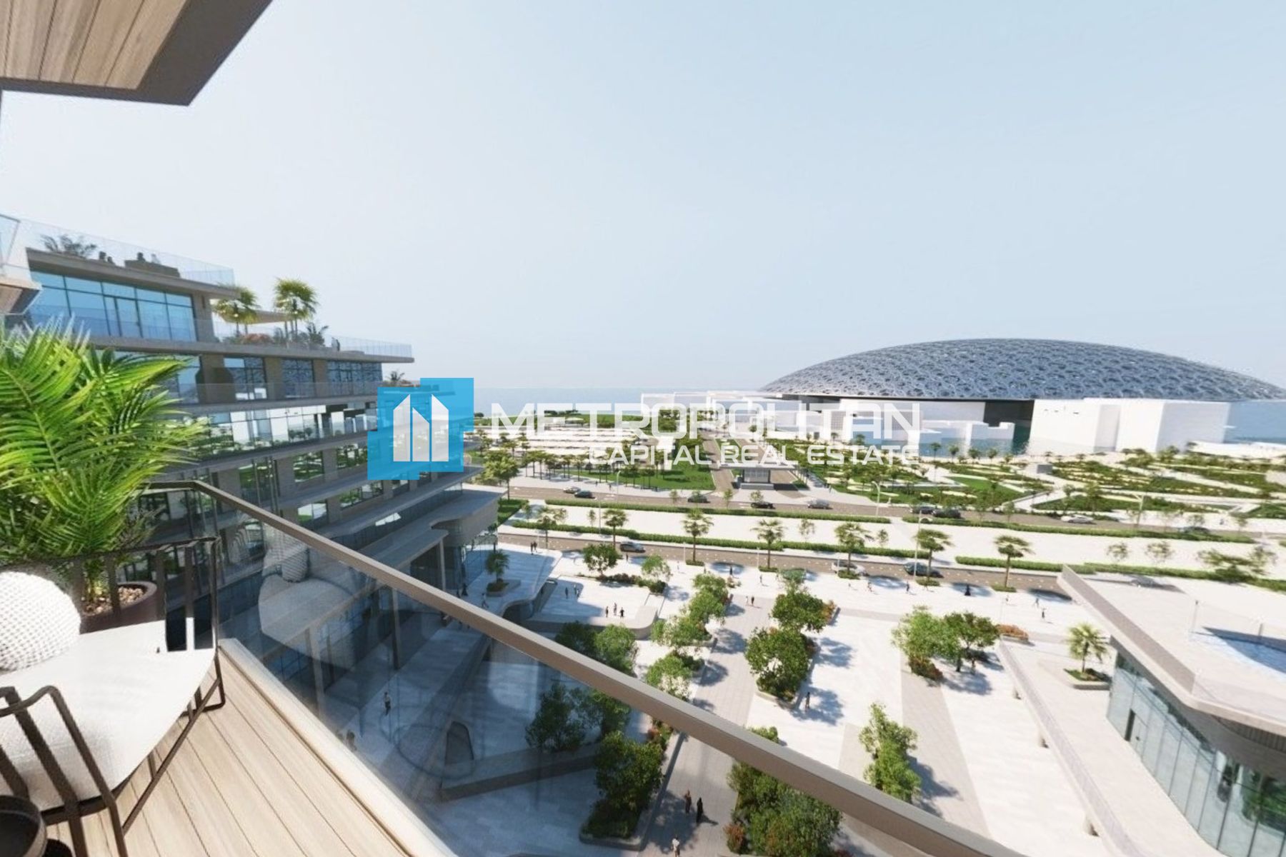 Full Louvre and Sea View | Luxury 2BR | Balcony