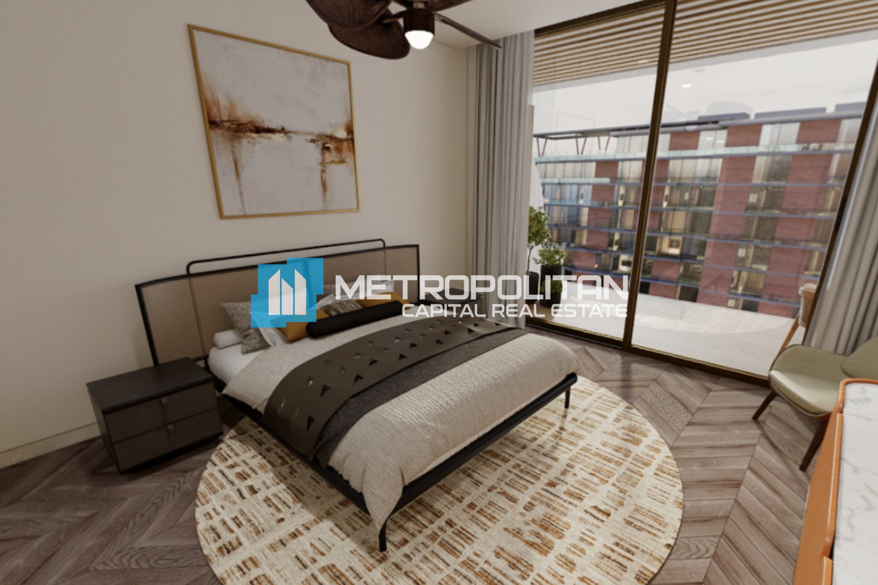 Luxury 1BR w/ Balcony | Laundry Area | High Floor