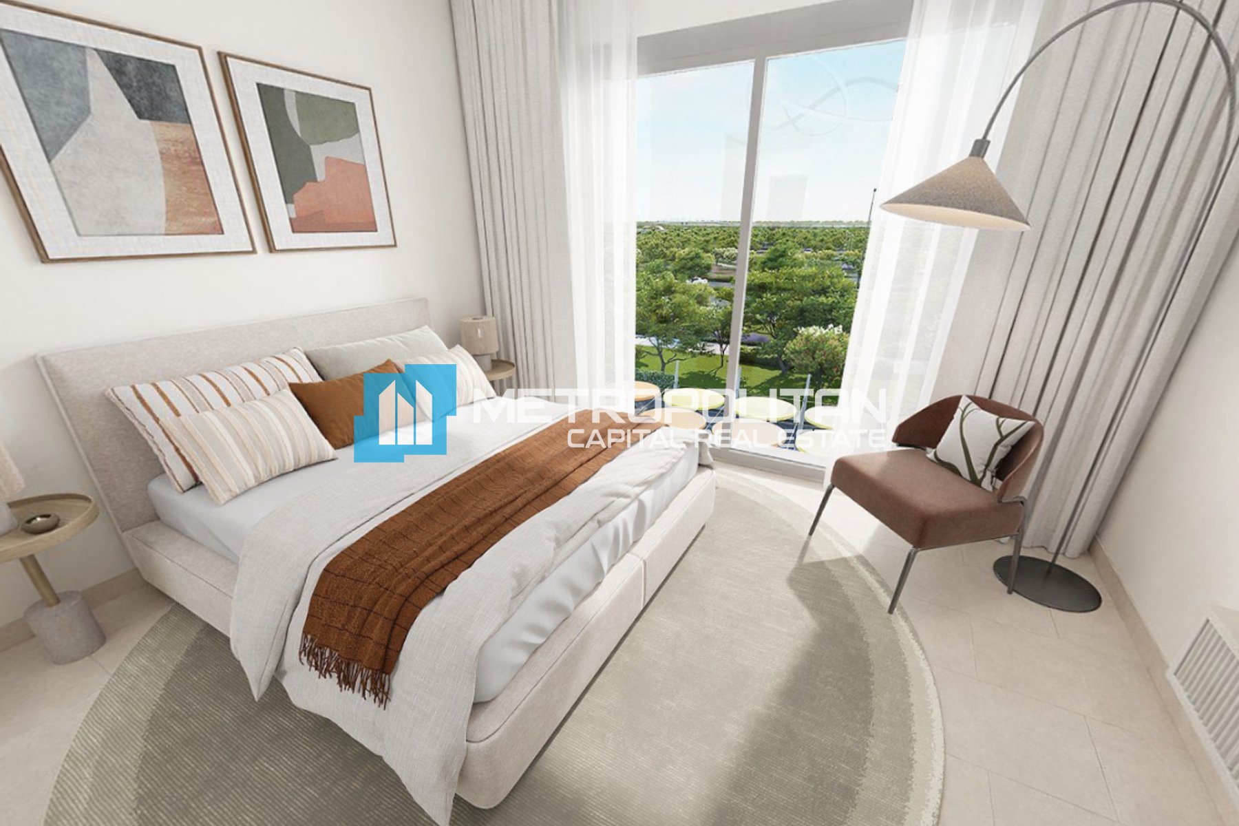 2BR w/ Laundry | Mid Floor | Community View