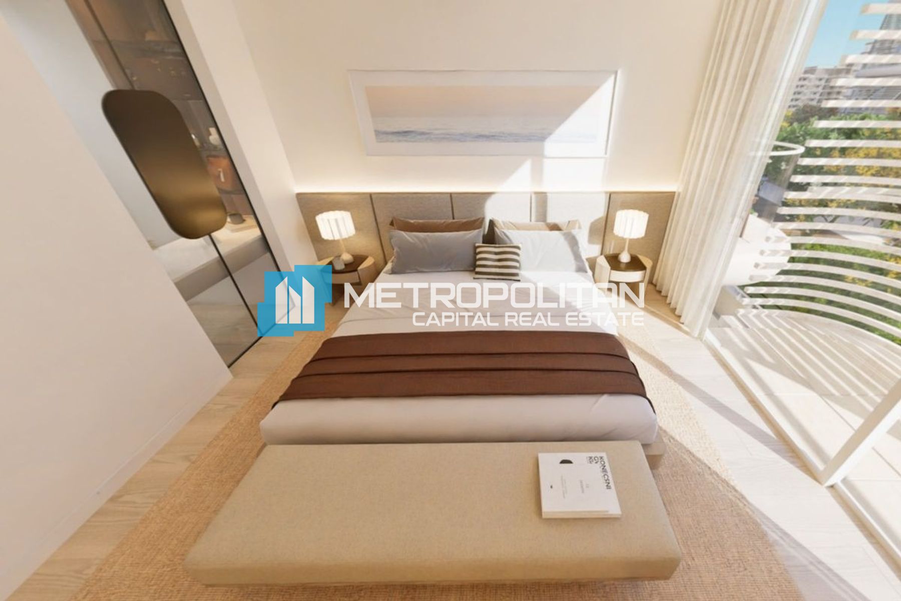 Partial Sea View | 1 BR w/ Laundry | Balcony