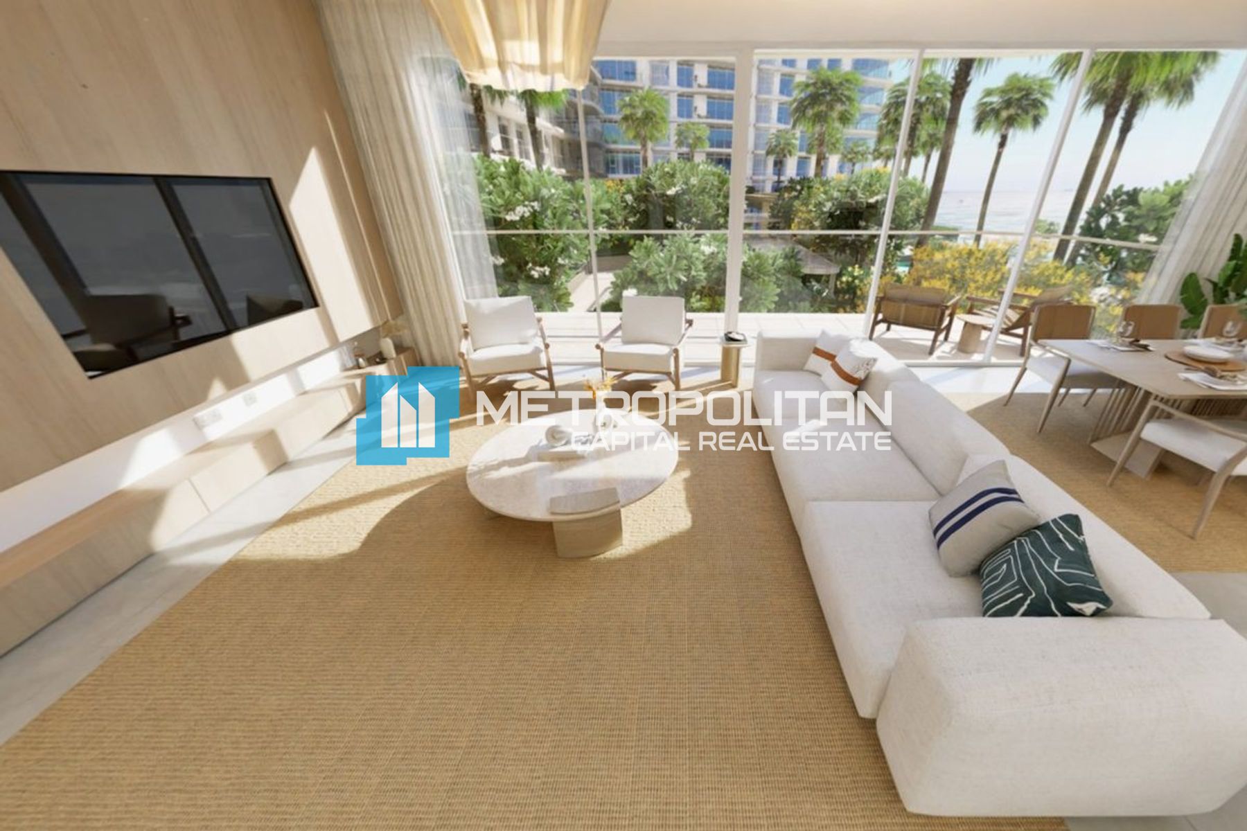 Partial Sea View | 1 BR w/ Laundry | Balcony