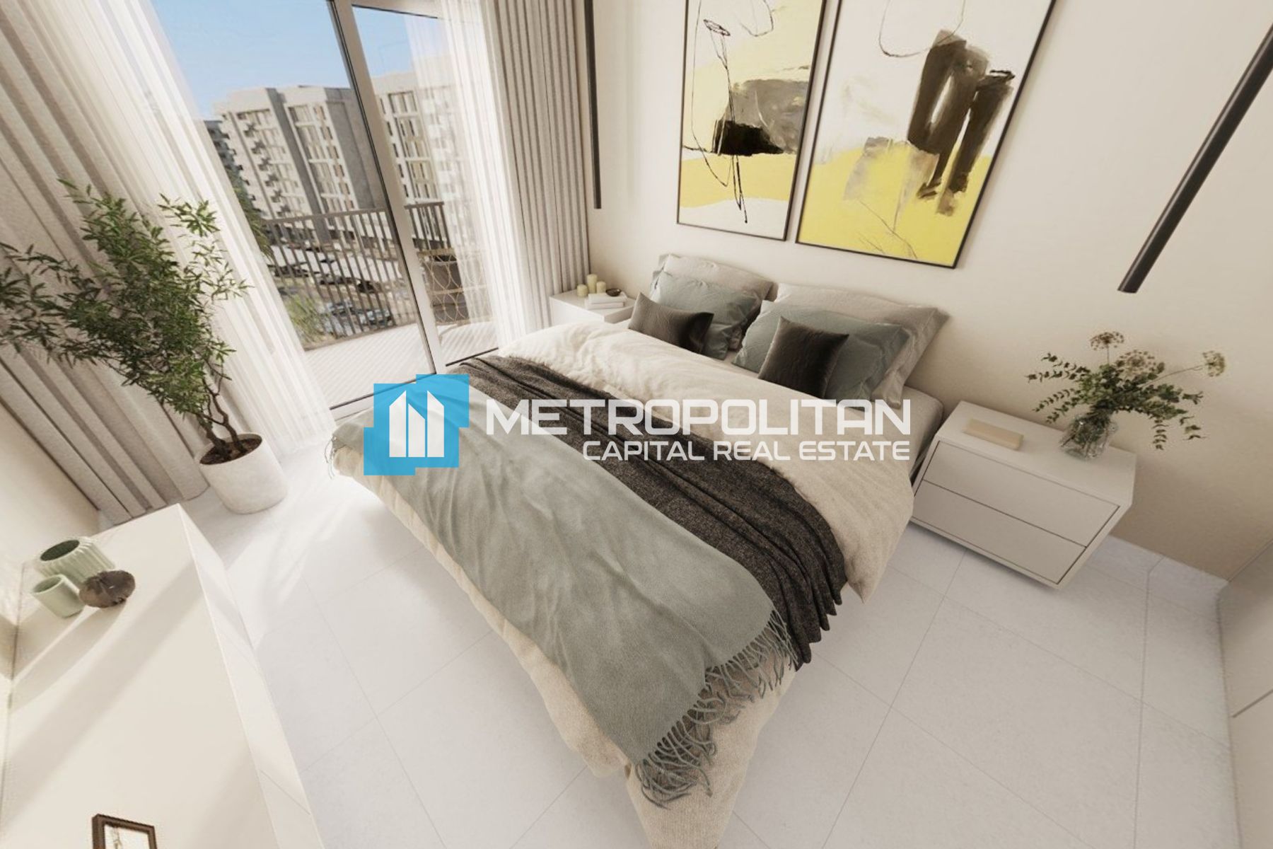 Top Floor | Corner 3BR+Laundry Area | 2 Balconies