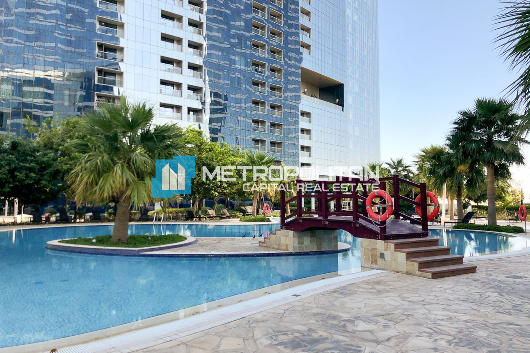 Pool and Canal View | High Floor | Modern 1BR Unit