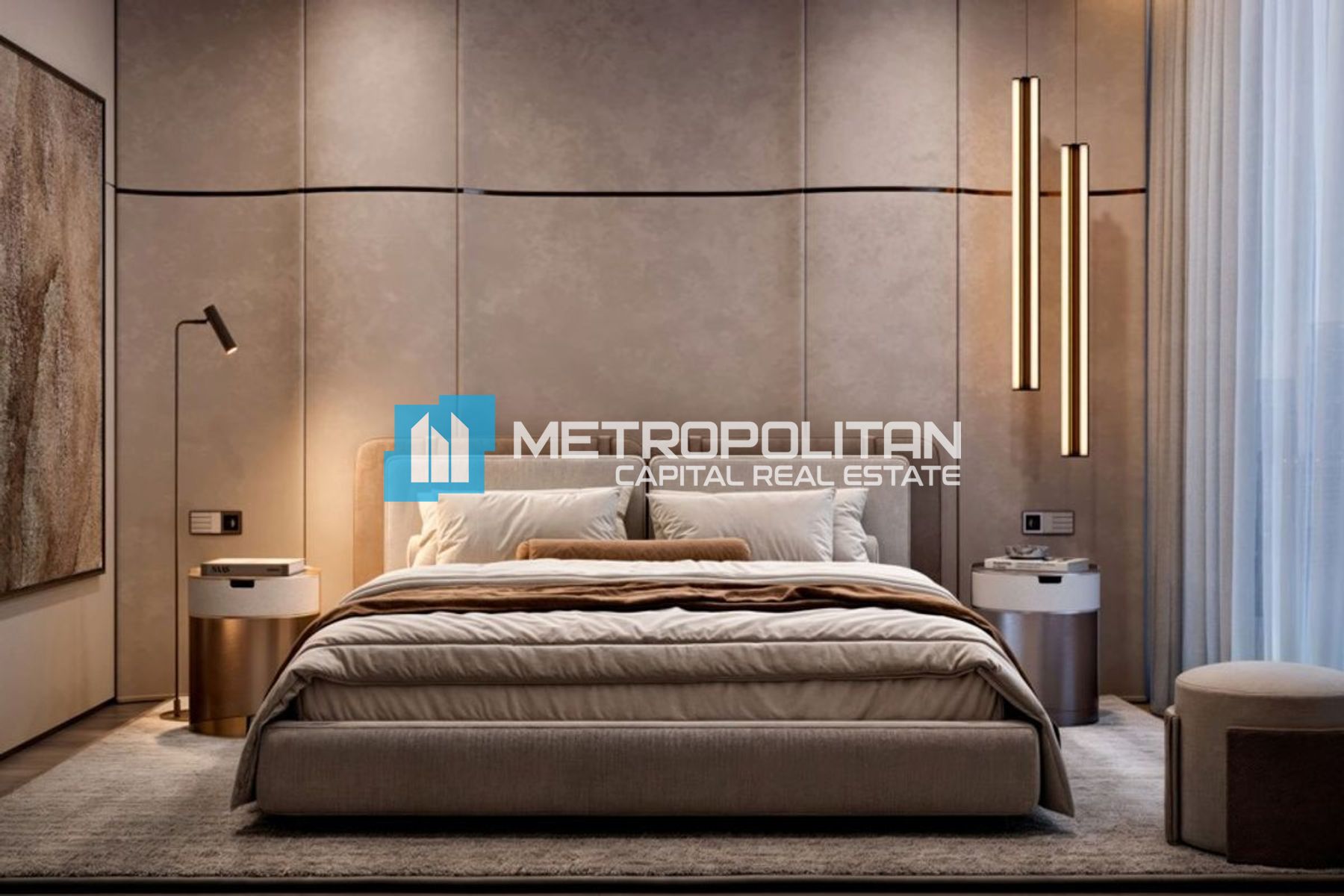 Furnished|1BR w/ Study High-End|Balcony|Canal View