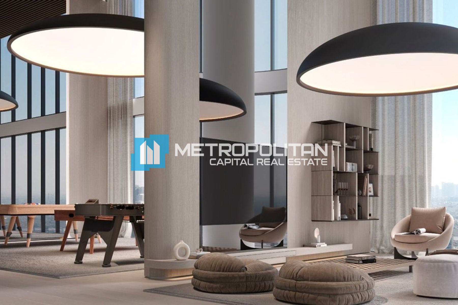 Furnished|1BR w/ Study High-End|Balcony|Canal View