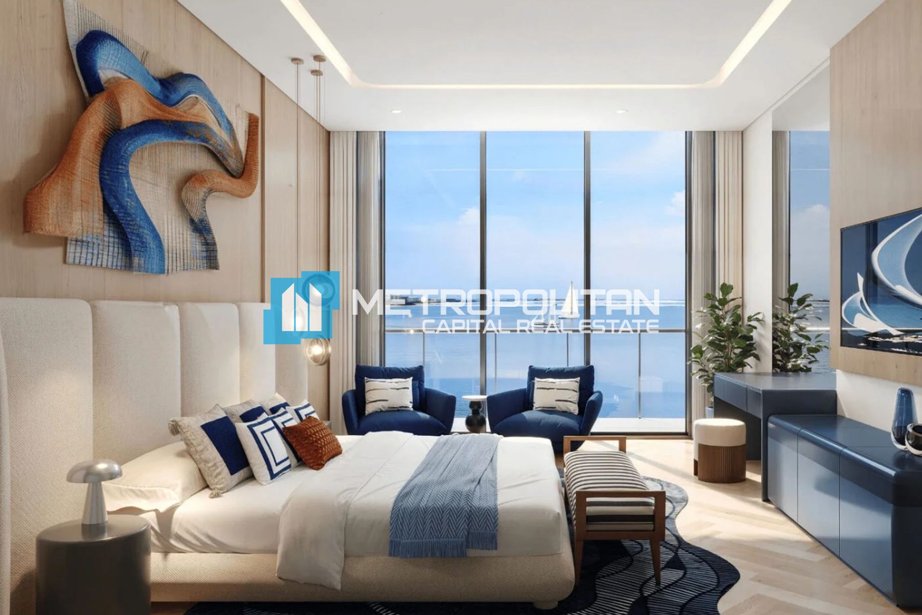 High Floor 2BR+M | Balcony | Waterfront Residences