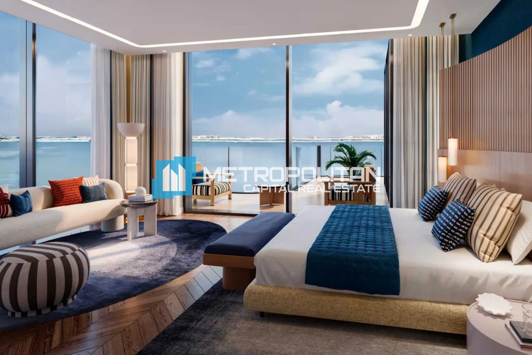 High Floor 2BR+M | Balcony | Waterfront Residences