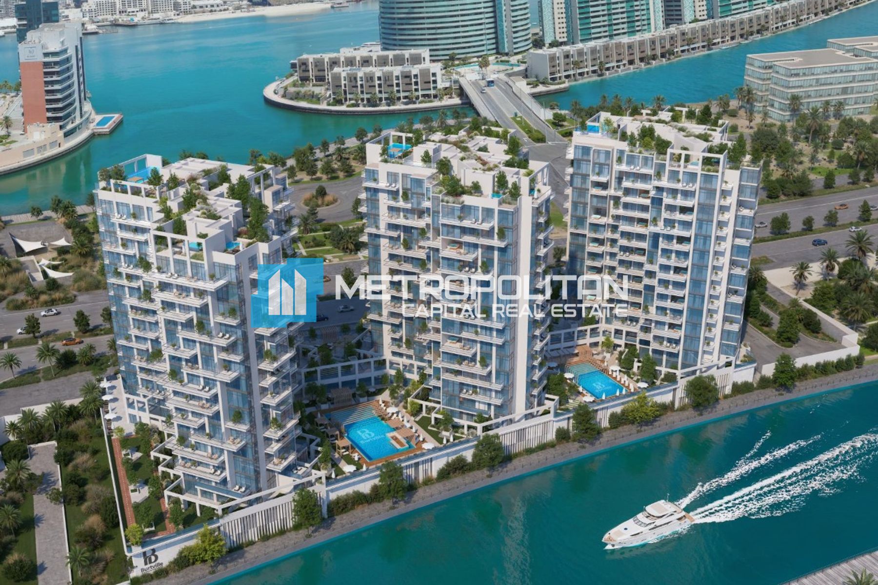 Furnished 3BR+M|High Floor|2 Balconies|Canal View