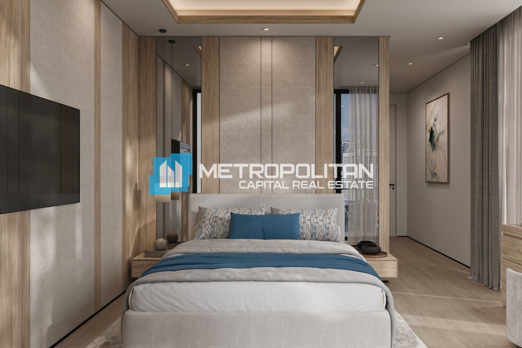 Furnished 3BR+M|High Floor|2 Balconies|Canal View