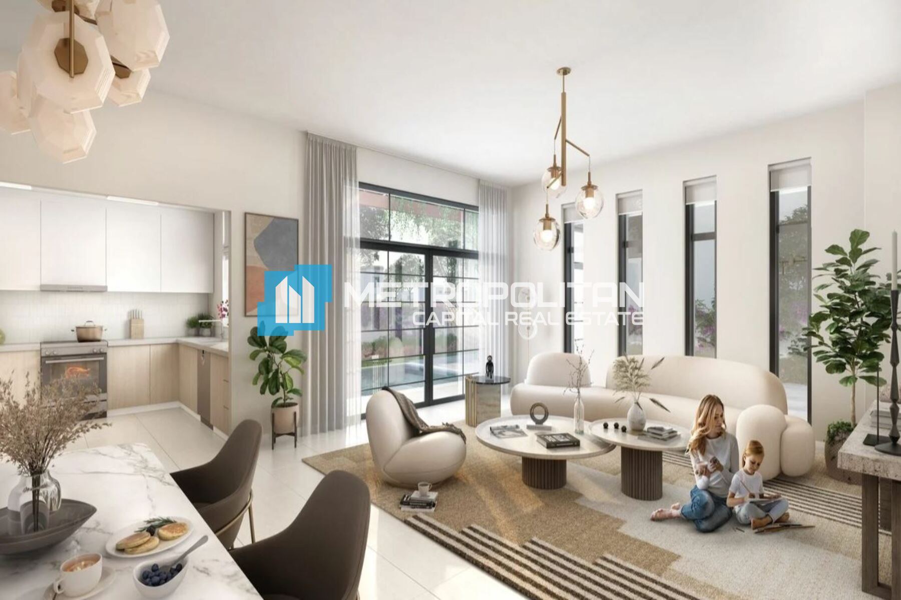 Modern 3BR+M| Double Row Townhouse| Yas Park Gate