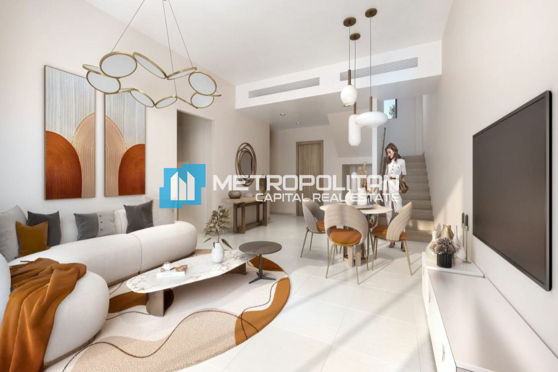 Modern 3BR+M| Double Row Townhouse| Yas Park Gate