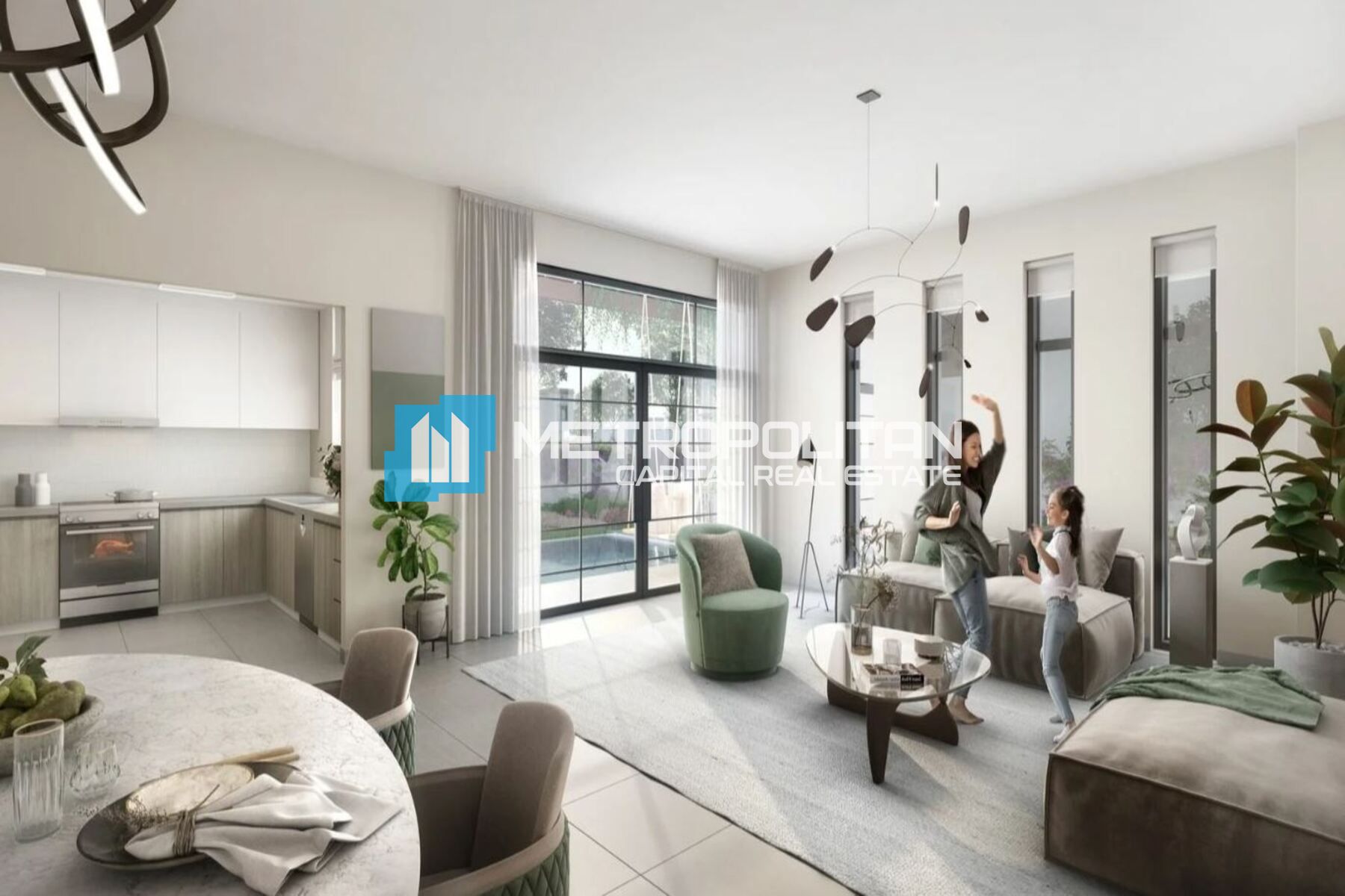 Modern 3BR+M| Double Row Townhouse| Yas Park Gate