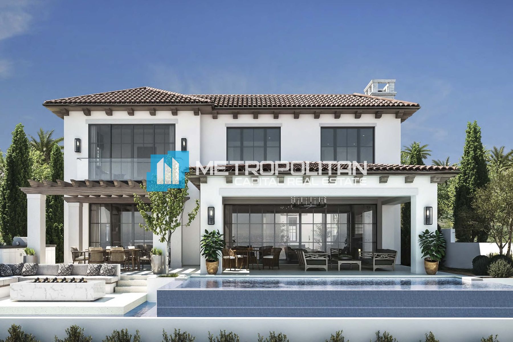 Sea and Skyline View |Single Row 7BR |Private Pool