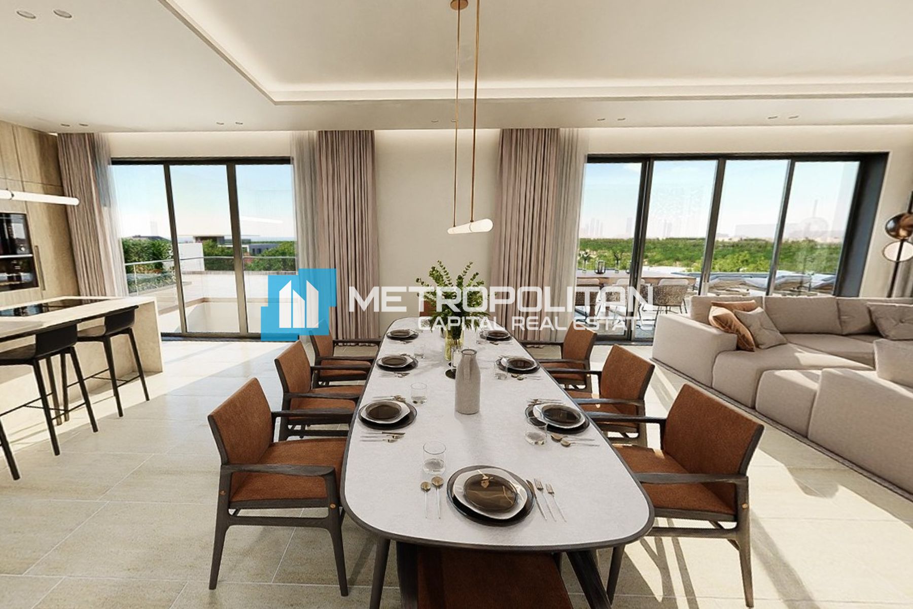 Sea and Skyline View |Single Row 7BR |Private Pool