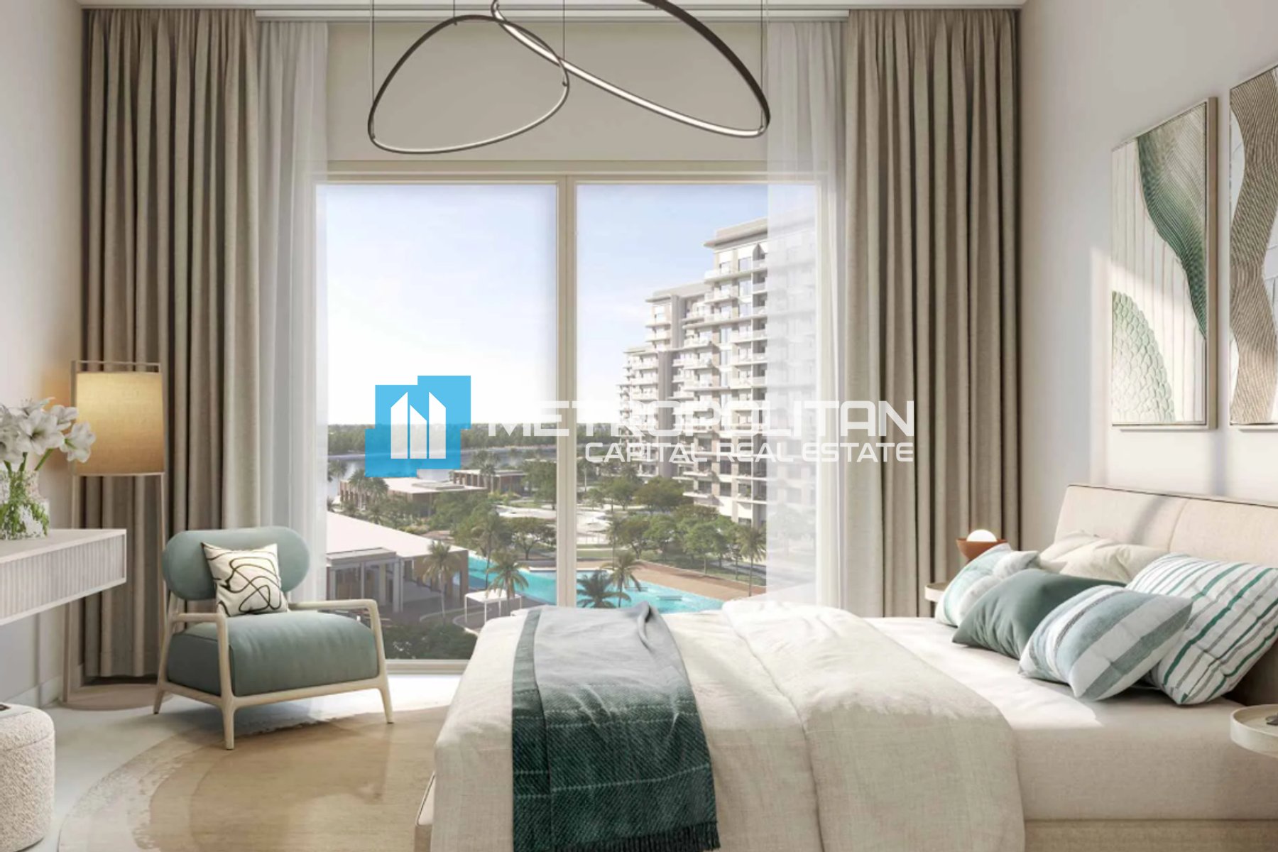 2BR with Balcony| Canal And Pool View| High Floor