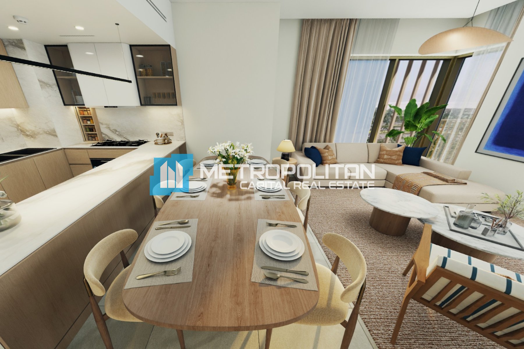 Partial Sea View|2BR+Balcony|Beachfront Community