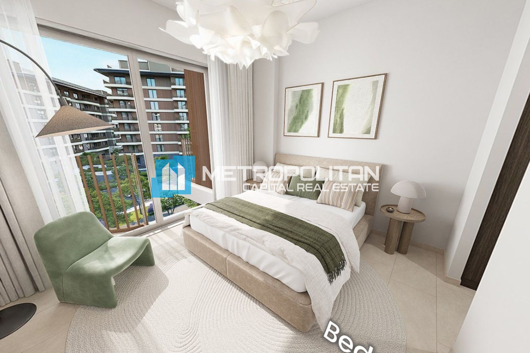 Next To Corner | 1BR w/ Balcony | Laundry Area