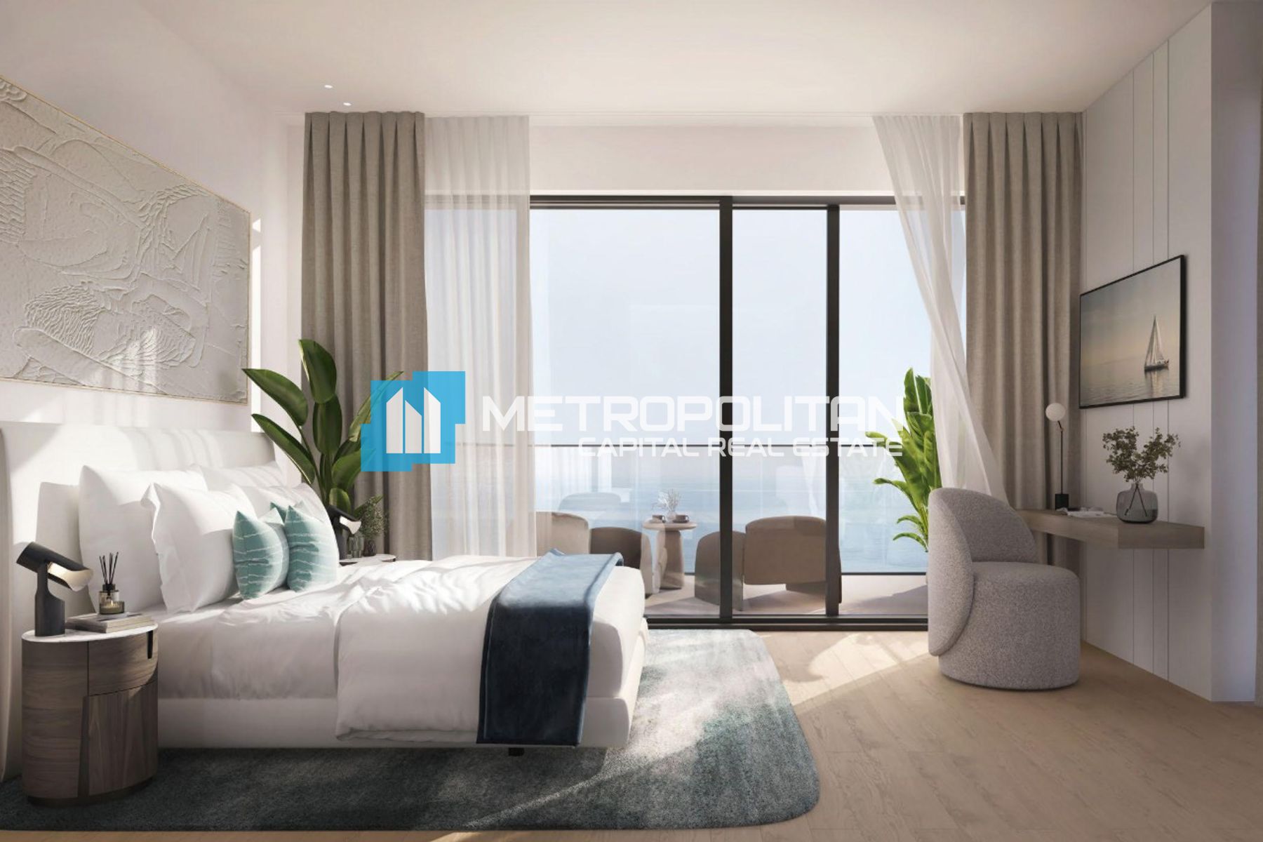 1BR | Partial Sea View | Balcony | Beach Access