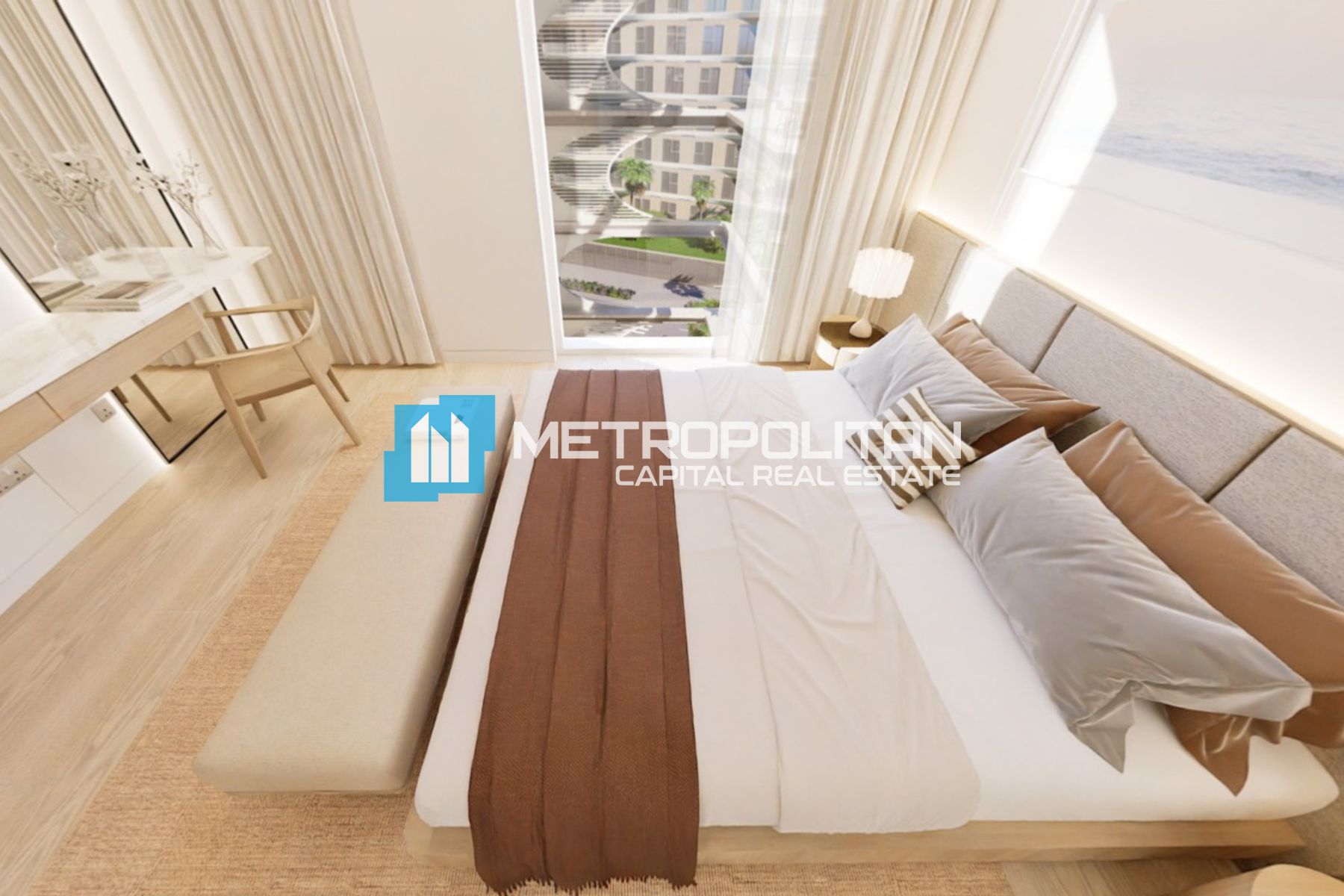 Partial Sea View | 1BR+Balcony | Luxury Beachfront