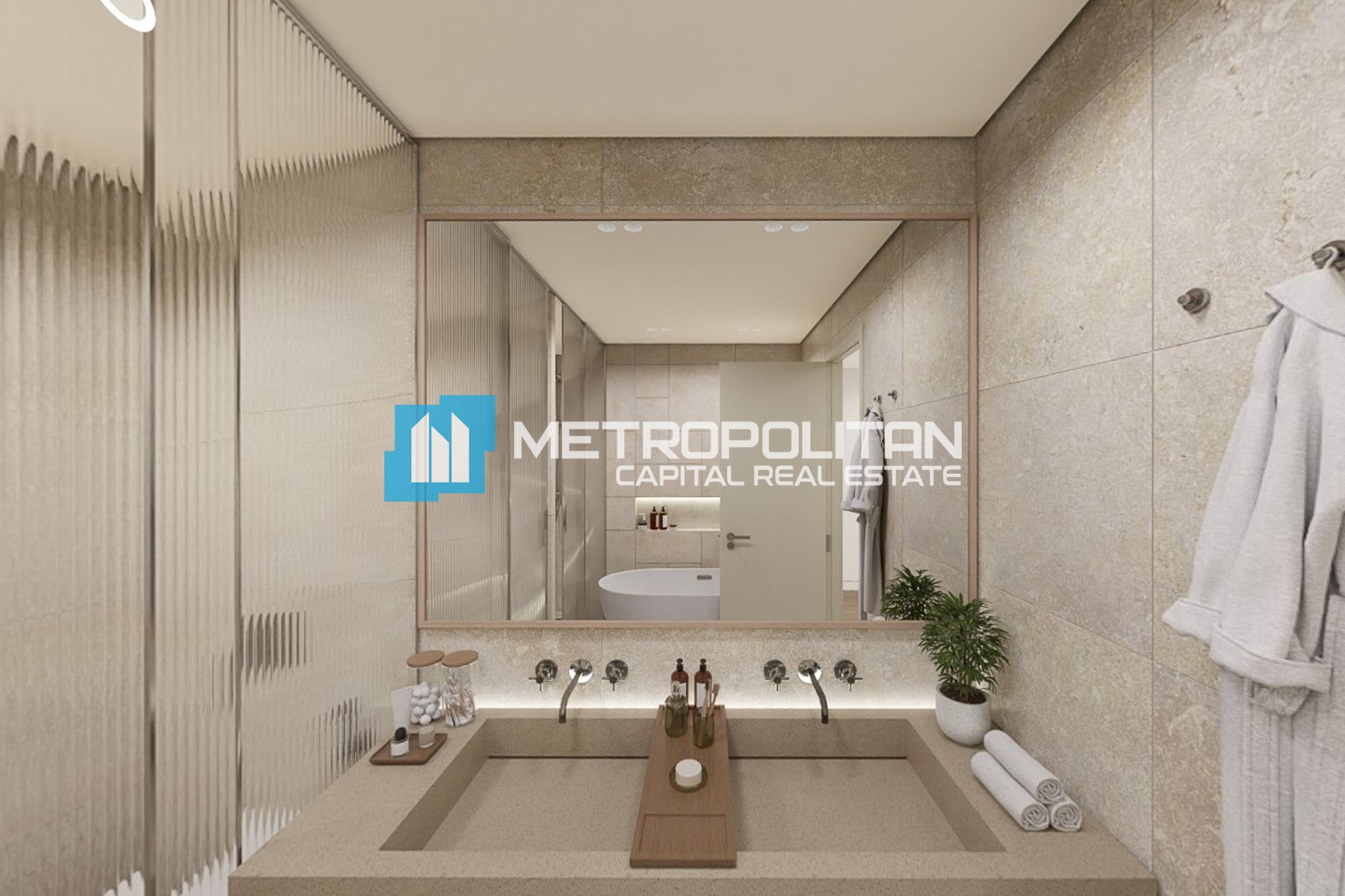 Corner 2BR | Partial Sea-Museum View | Study Area