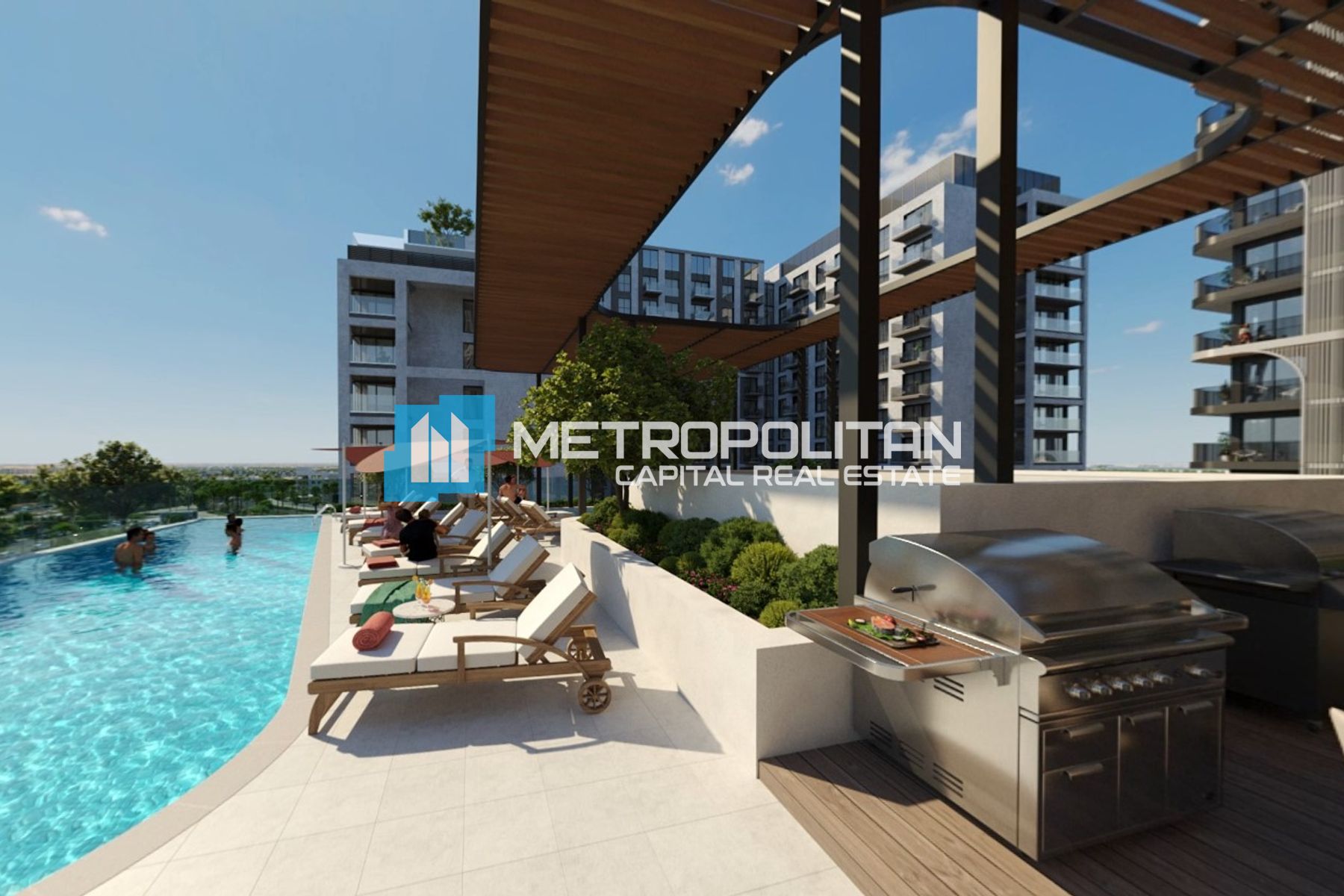 Berklee Abu Dhabi View | Top Floor | 1BR+Balcony