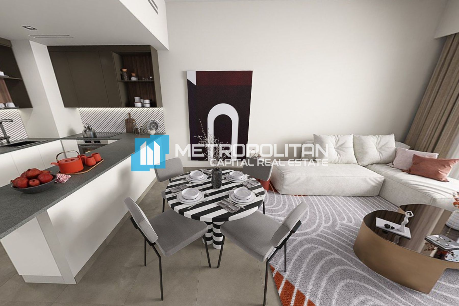 Berklee Abu Dhabi View | Top Floor | 1BR+Balcony