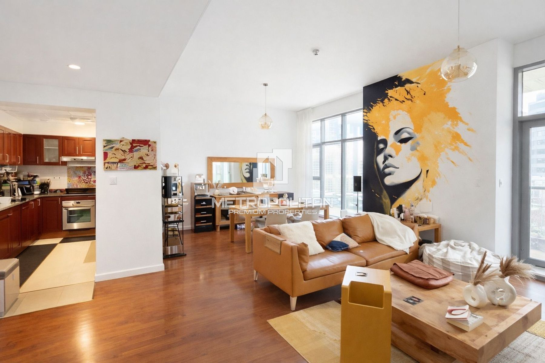 Spacious 1-Bed I Semi Furnished I Marina Views