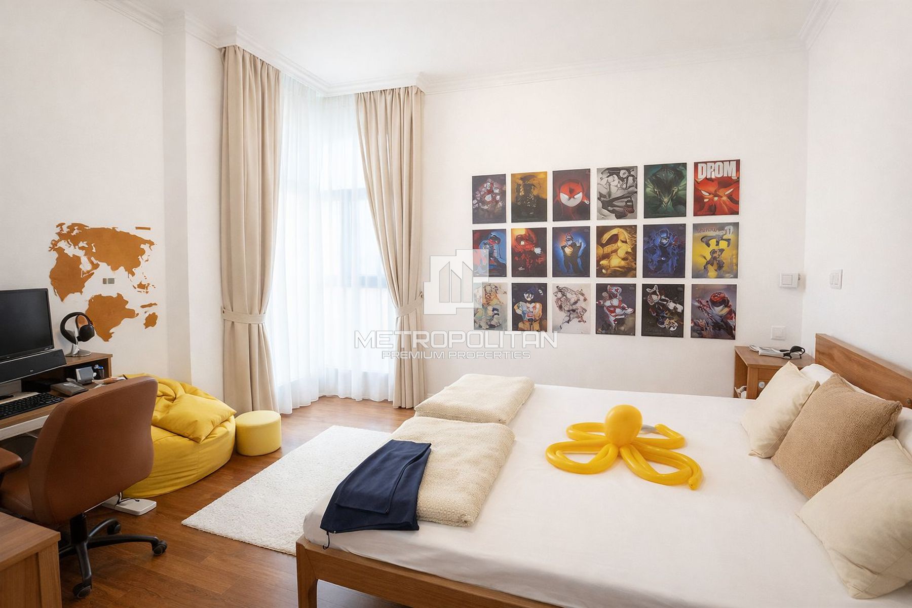 Spacious 1-Bed I Semi Furnished I Marina Views