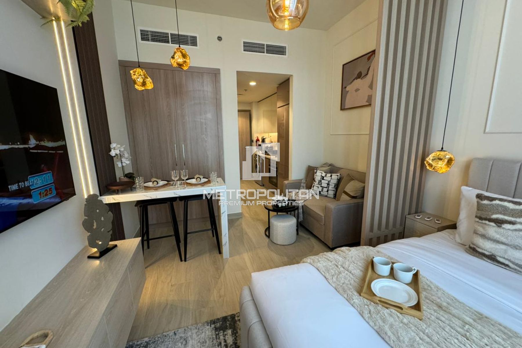Stylish Upgraded Studio | Lagoon facing Furnished