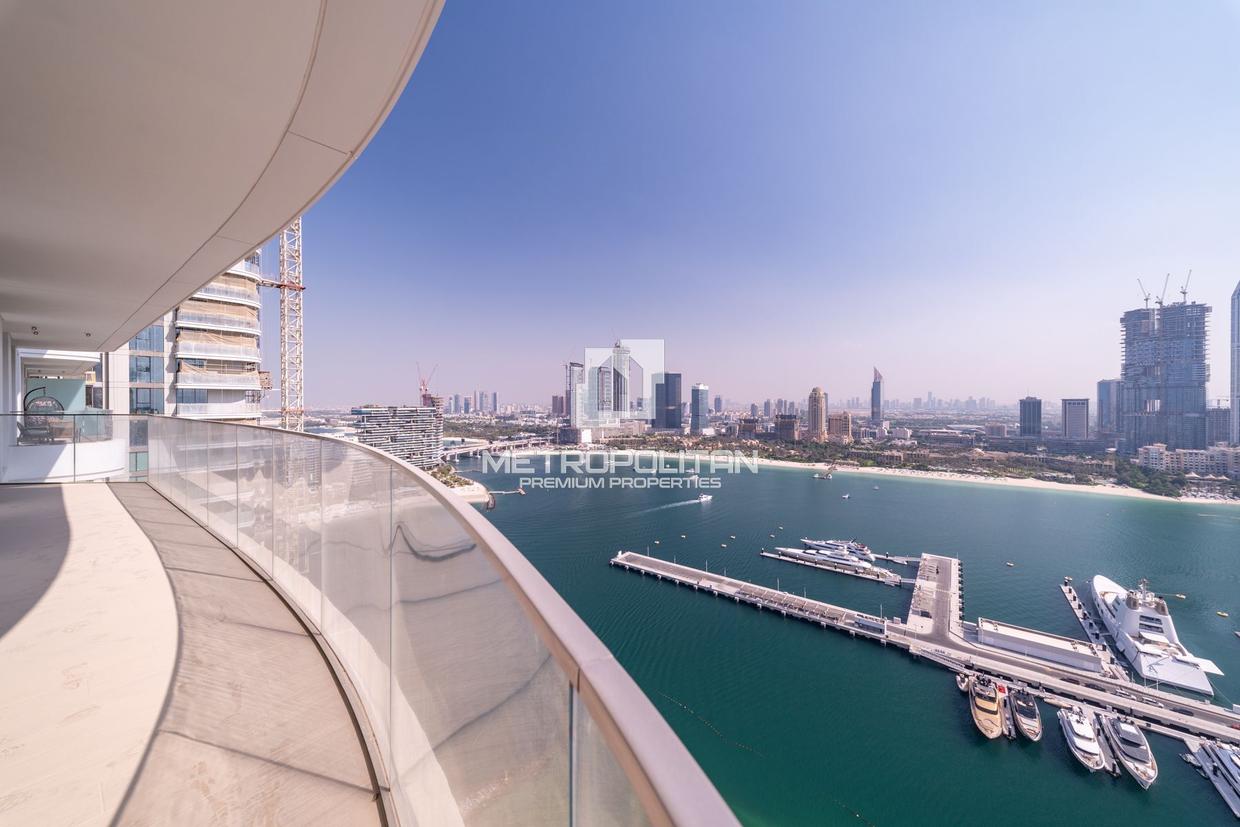 Brand New | Full Marina and Sea View | High Floor