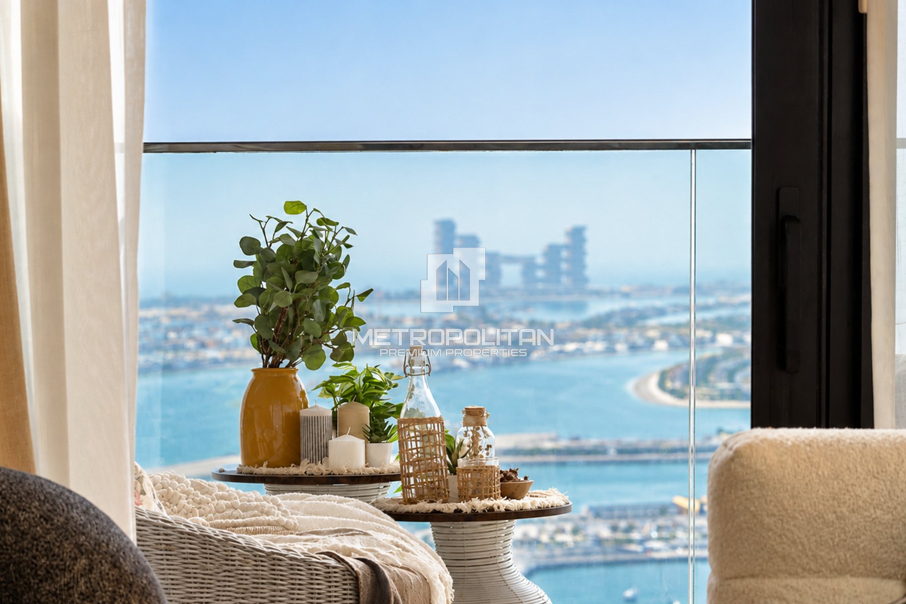 Ain and Palm Dubai View I Furnished | High Floor