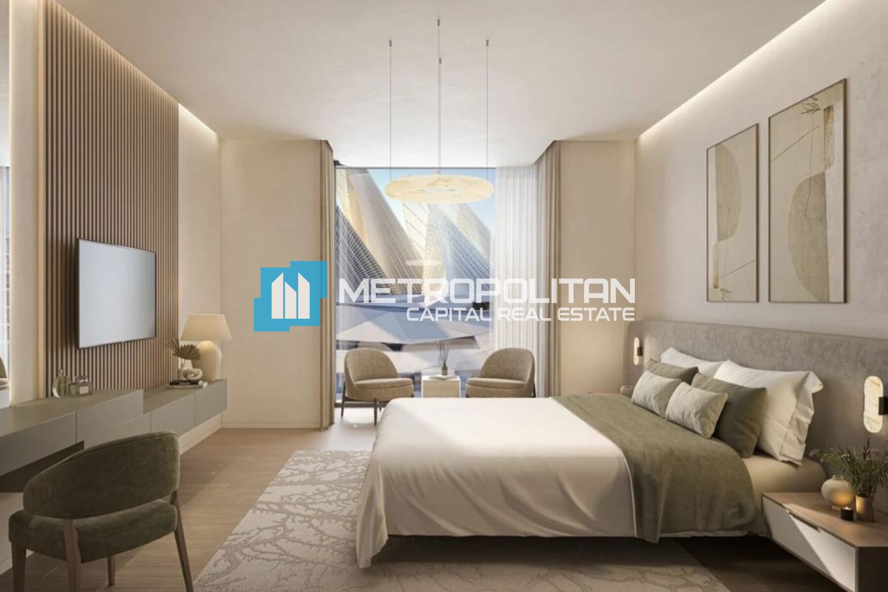 Sea and Park View |High Floor | 2BR with Balcony