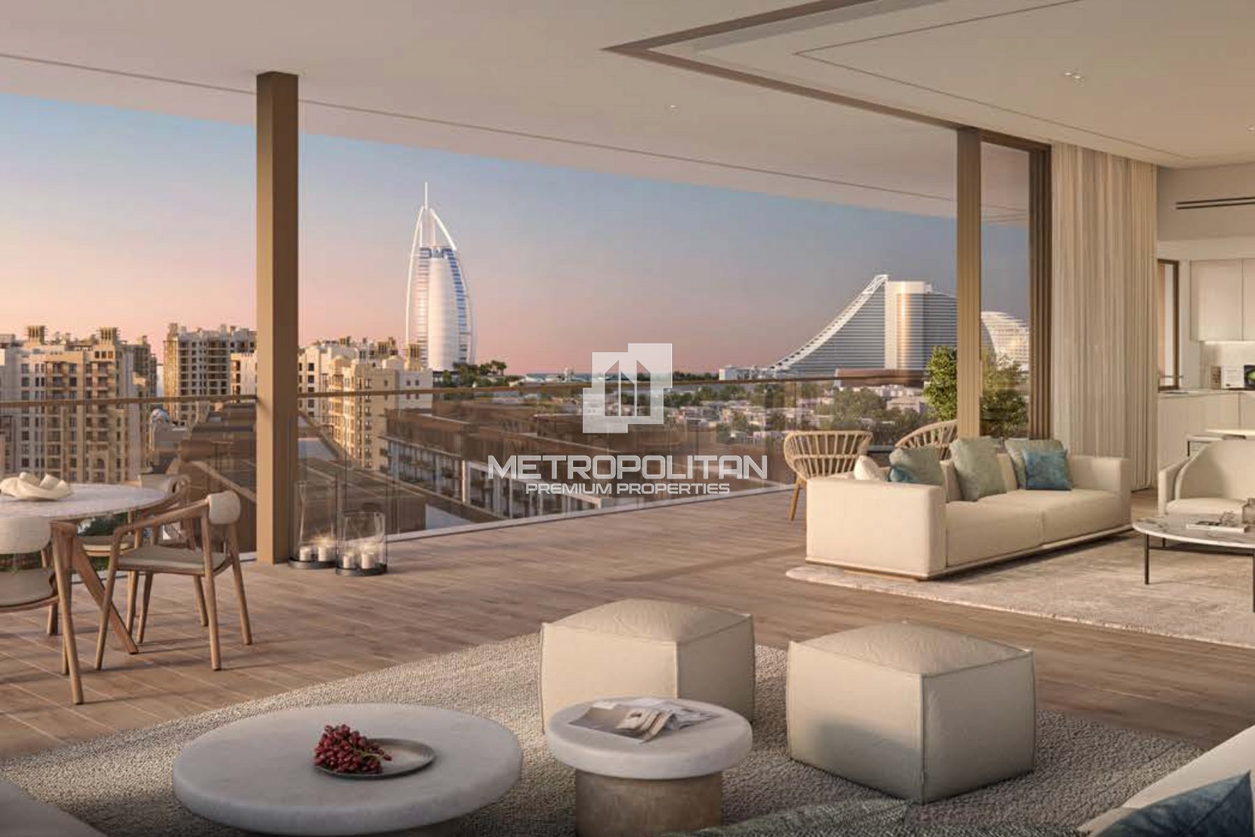 Burj Al Arab View | 1 Bedroom + Study | Mid Floor photo-0