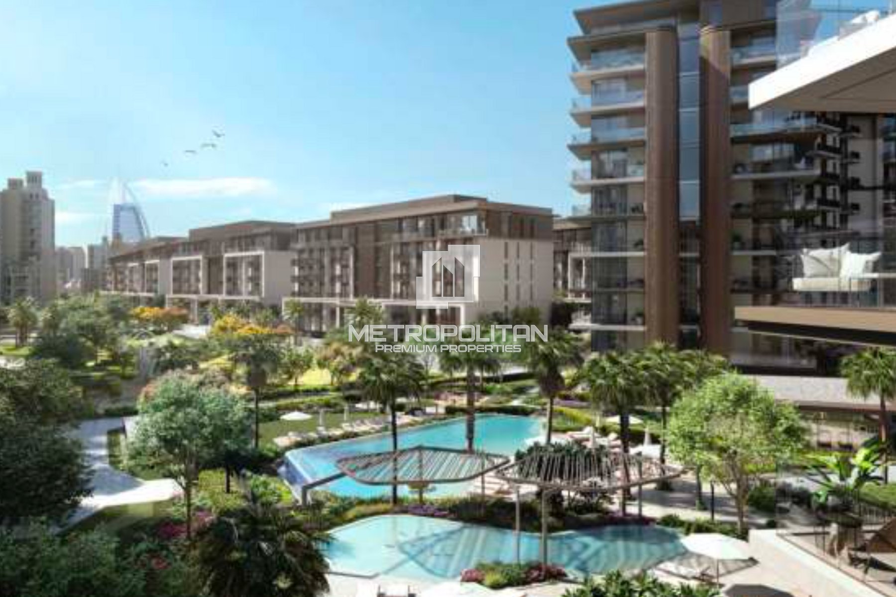 Burj Al Arab View | 1 Bedroom + Study | Mid Floor photo-5