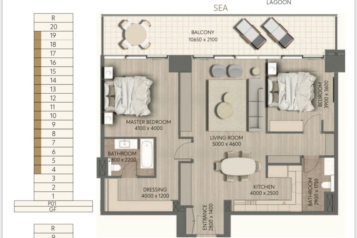 Full Sea View | Front Unit | High Floor | Tower 1 photo-10