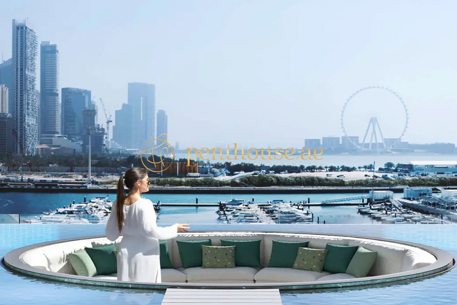 Full Ain Dubai View | High Floor | 2BR plus Maid photo-12