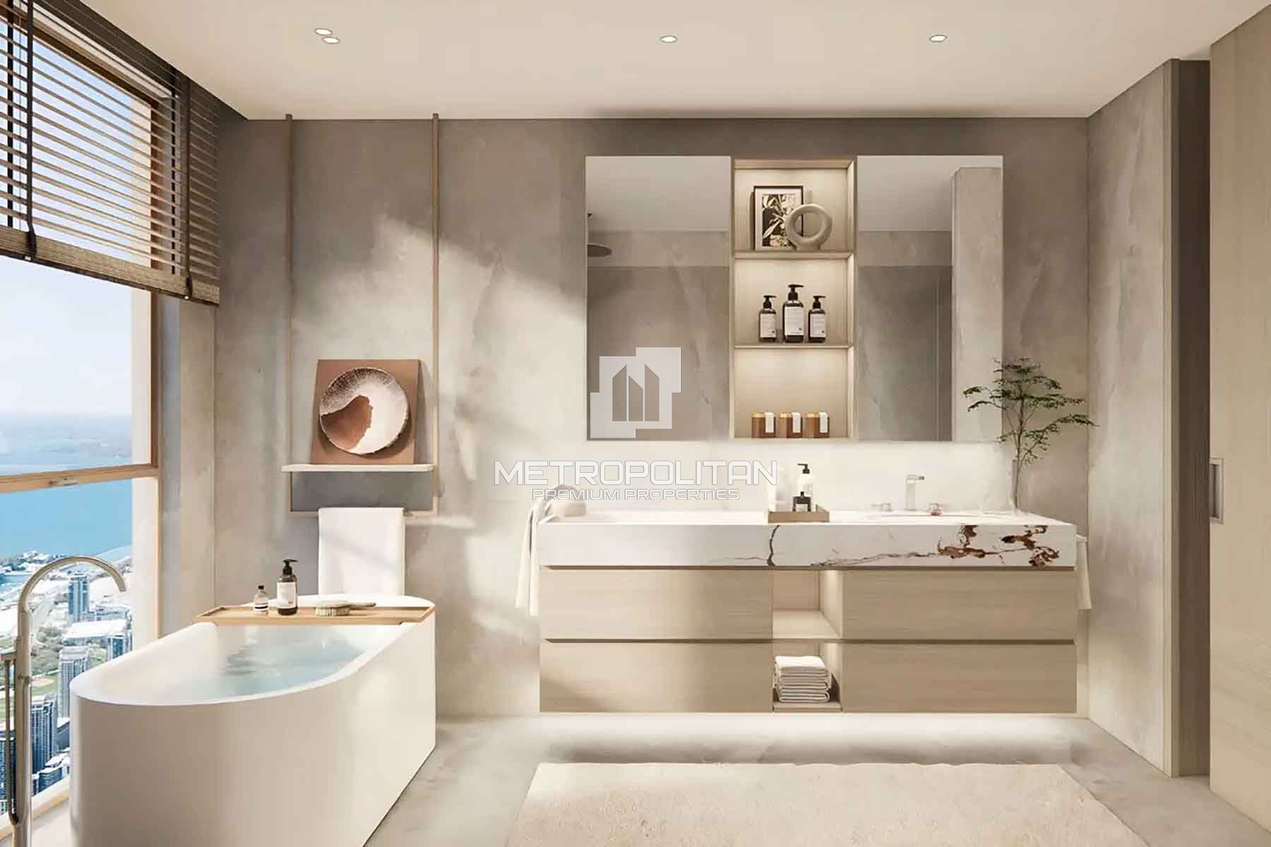 Sea and Beach View | Rare 1BR | Prime Investment